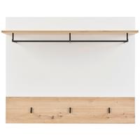 Panou cuier TONALE - alb/stejar Artisan, Konventionell, material pe bază de lemn (106,5/88/29,6cm) - Modern Living