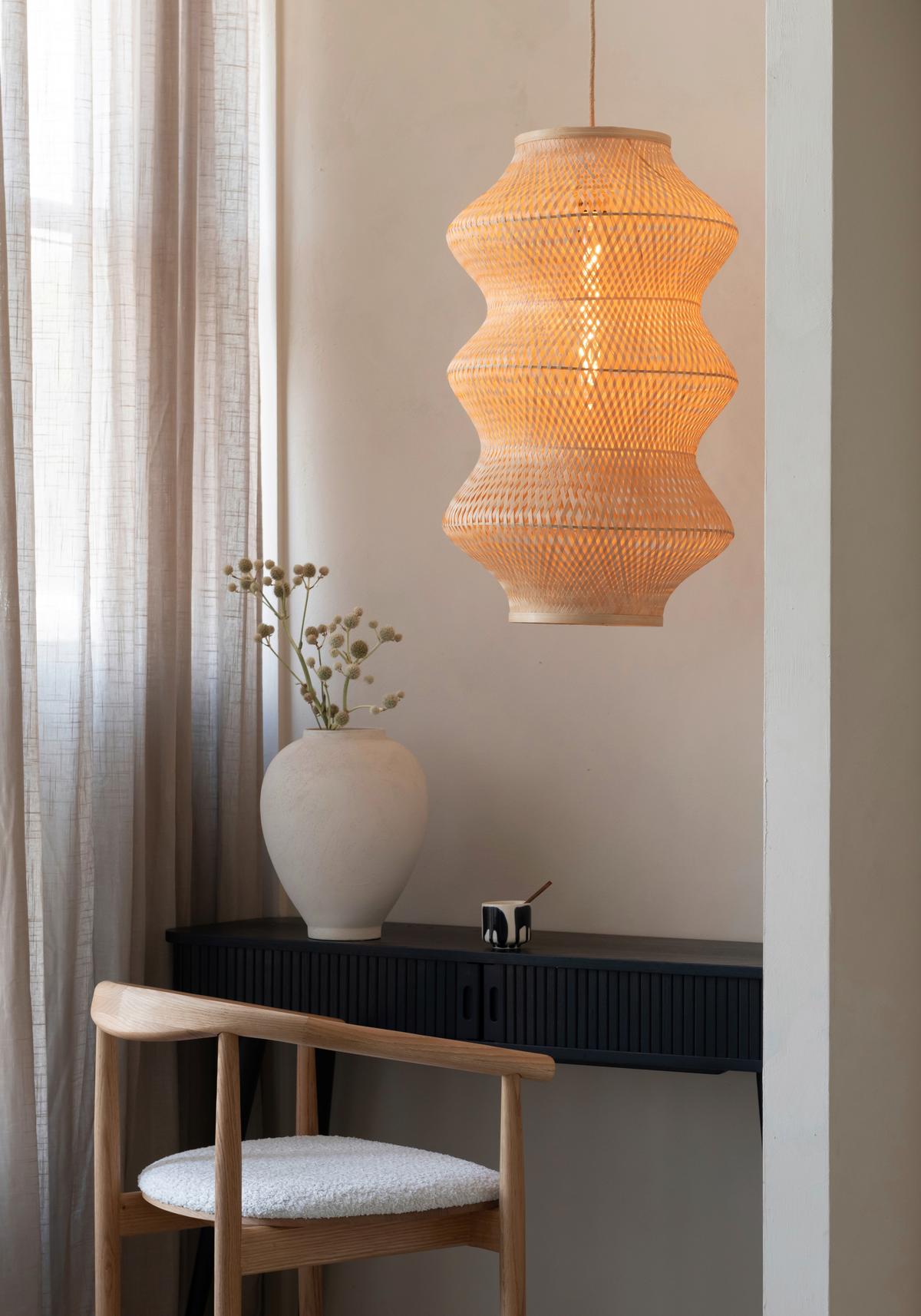 Viseča Svetilka Barbados, Bambus - naravne barve, Basics, naravni materiali (40/67cm) - Good & Mojo