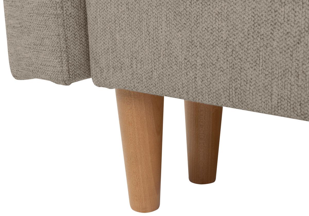 Trosjed Na Razvlačenje Noret - bež/hrast Wotan, Konvencionalno, tekstil/drvo (222/93/99cm) - Modern Living