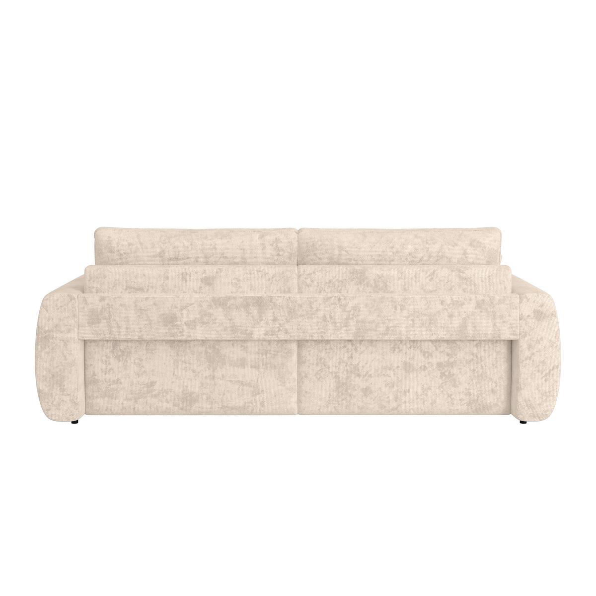 Canapea extensibila BALI - crem/gri, Modern, lemn/textil (245/74-90/104cm) - Luca Bessoni
