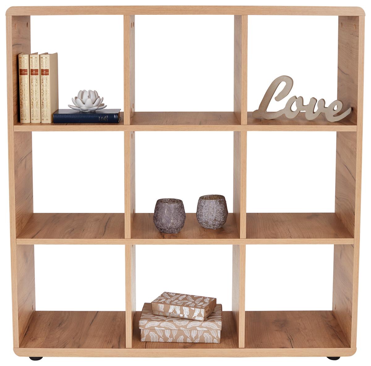 Etajeră Fontana FTR01 - culoare lemn stejar, Modern, material pe bază de lemn (108,8/110,2/35cm) - Modern Living