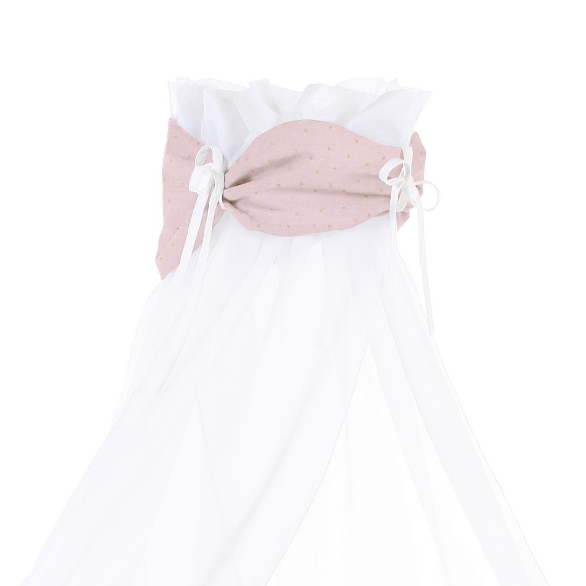 BALDACHIM ORGANIC COTTON ROYAL - brudny róż, Basics, tkanina (200/135/0,1cm) - Babybay