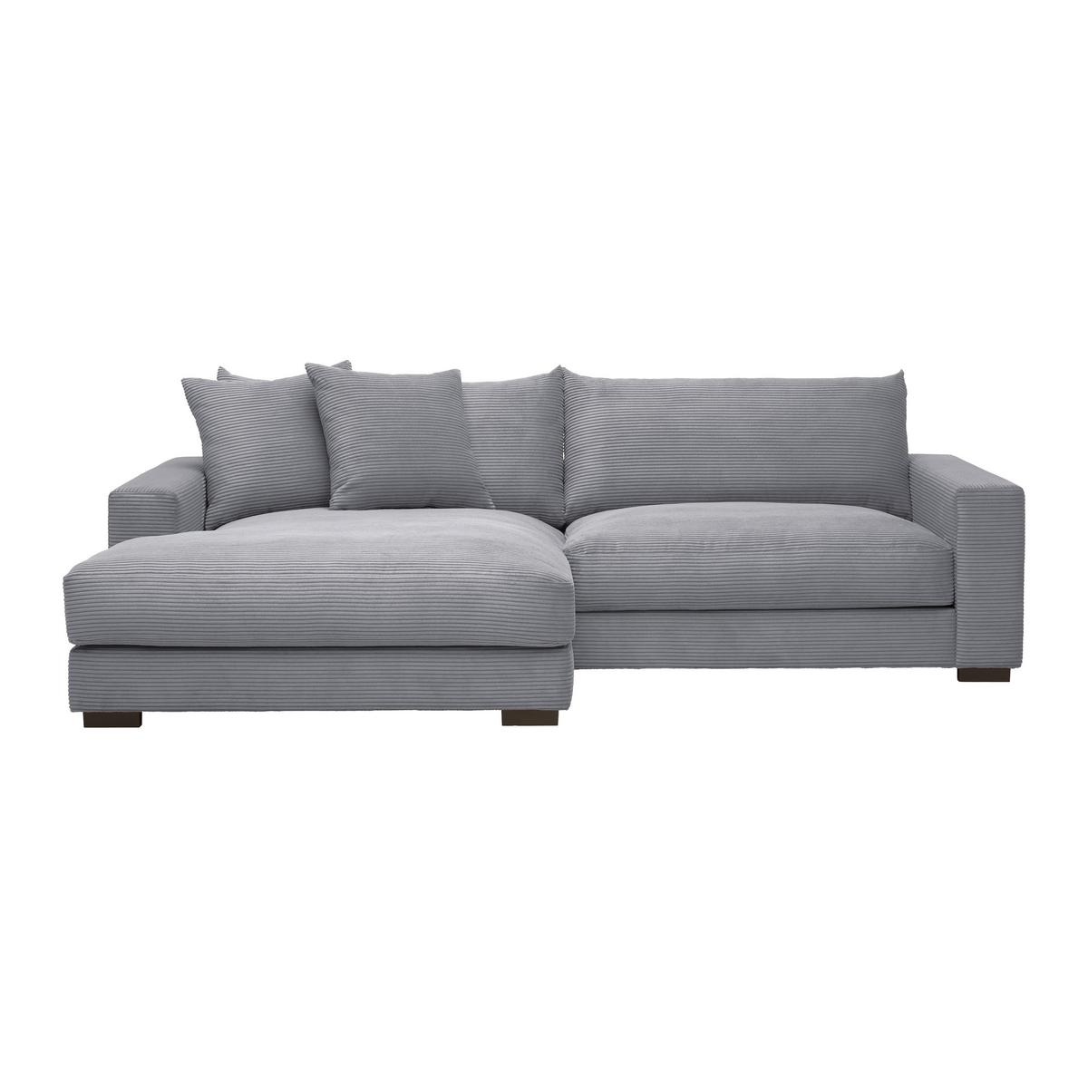 Kutna Garnitura Pedro - siva, Moderno, tekstil (180/83/265cm) - Mömax