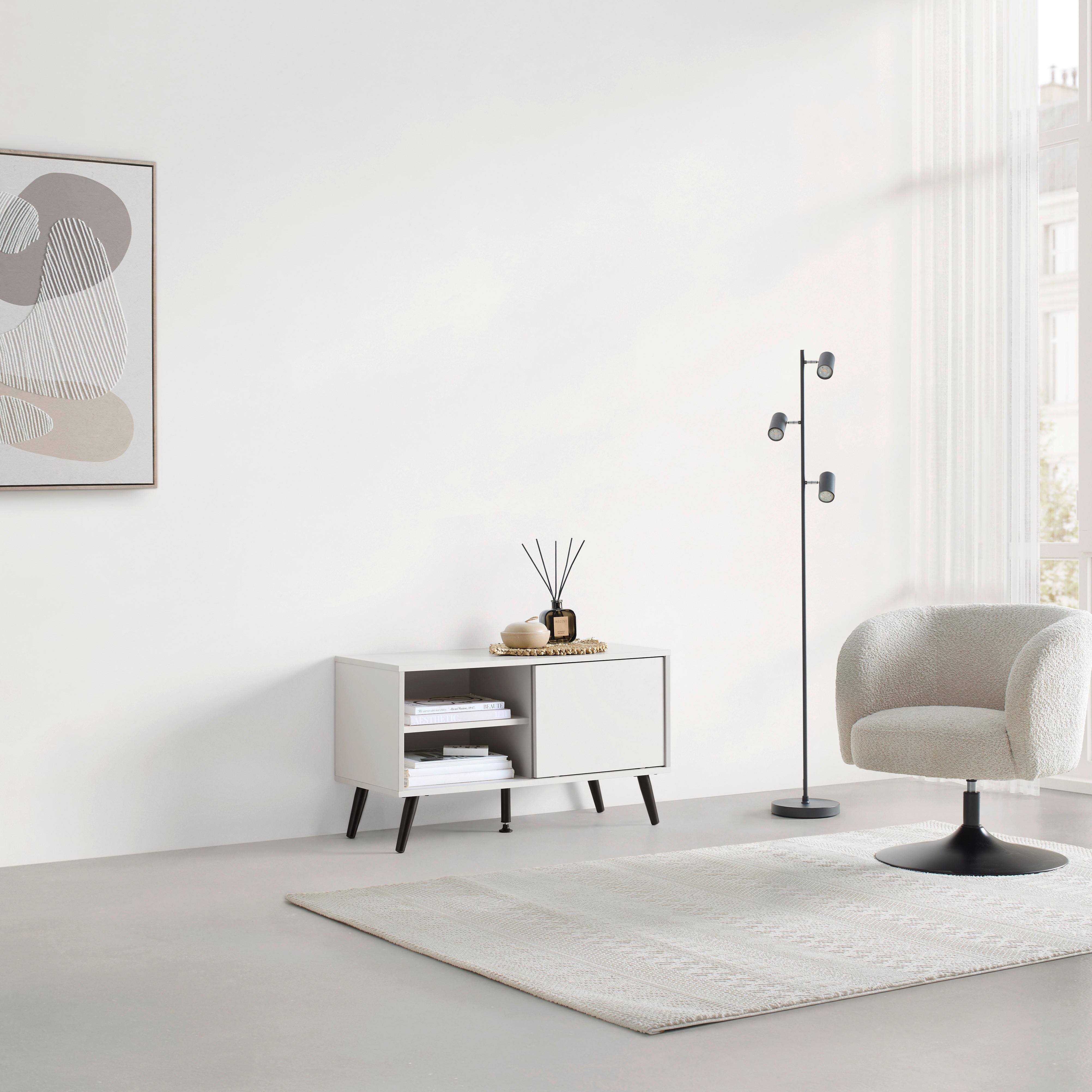 TV-MÖBEL MOVE -BASED/SB- - svart/kashmir, Modern, metall/trämaterial (80/46/35cm) - Based