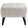 Hocker Colori Weiß Bouclé - Schwarz/Weiß, MODERN, Holz/Textil (66/44/66cm) - MID.YOU
