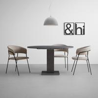 Ausziehtisch Tap in Graphitfarben - Graphitfarben, Basics, Holzwerkstoff (90-130/90/76cm) - Mömax