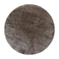 Hochflorteppich Brilliant Taupe Ø ca. 80cm - Taupe, Basics, Textil (80cm)