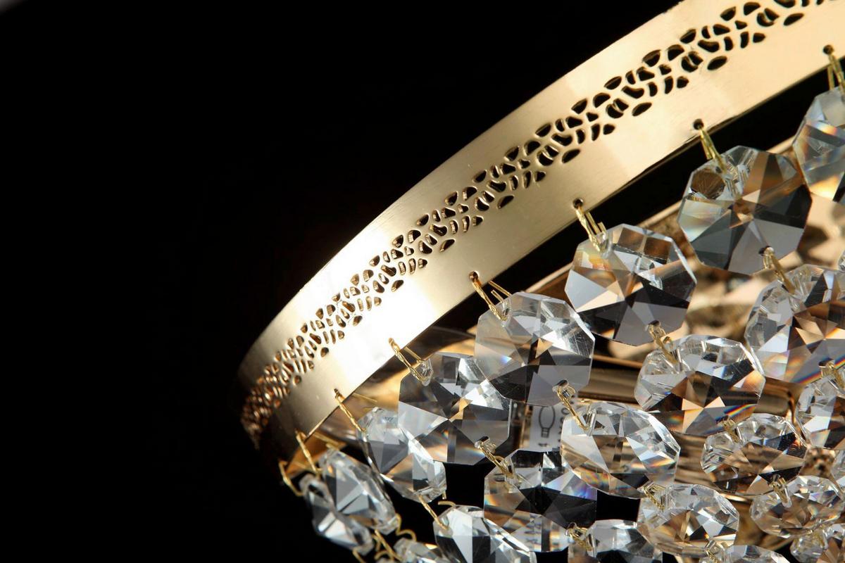 WANDLEUCHTE OTTILIA - Goldfarben, Trend, Metall (12,8/25/13cm) - MAYTONI