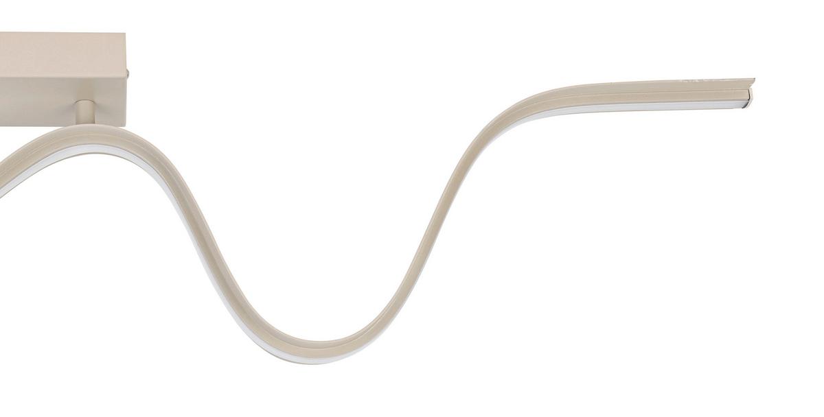 LAMPA SUFITOWA BEATRIX - kolor piaskowy, Trend, tworzywo sztuczne/metal (100/8/20,5cm) - Collet's Monde