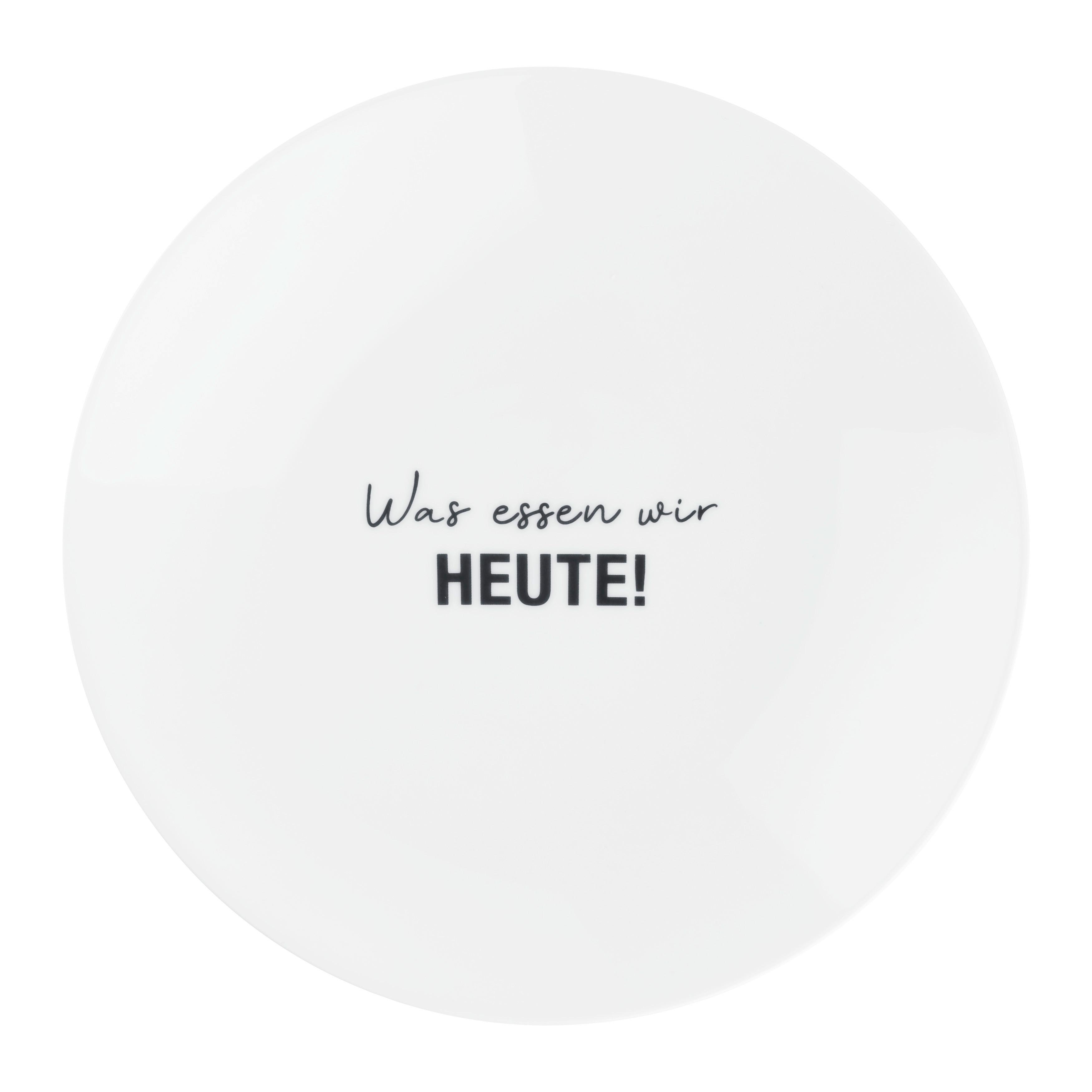Suppenteller Graffiti Schwarz/Weiß Ø ca. 21cm - Schwarz/Weiß, MODERN, Keramik (21cm) - Mömax
