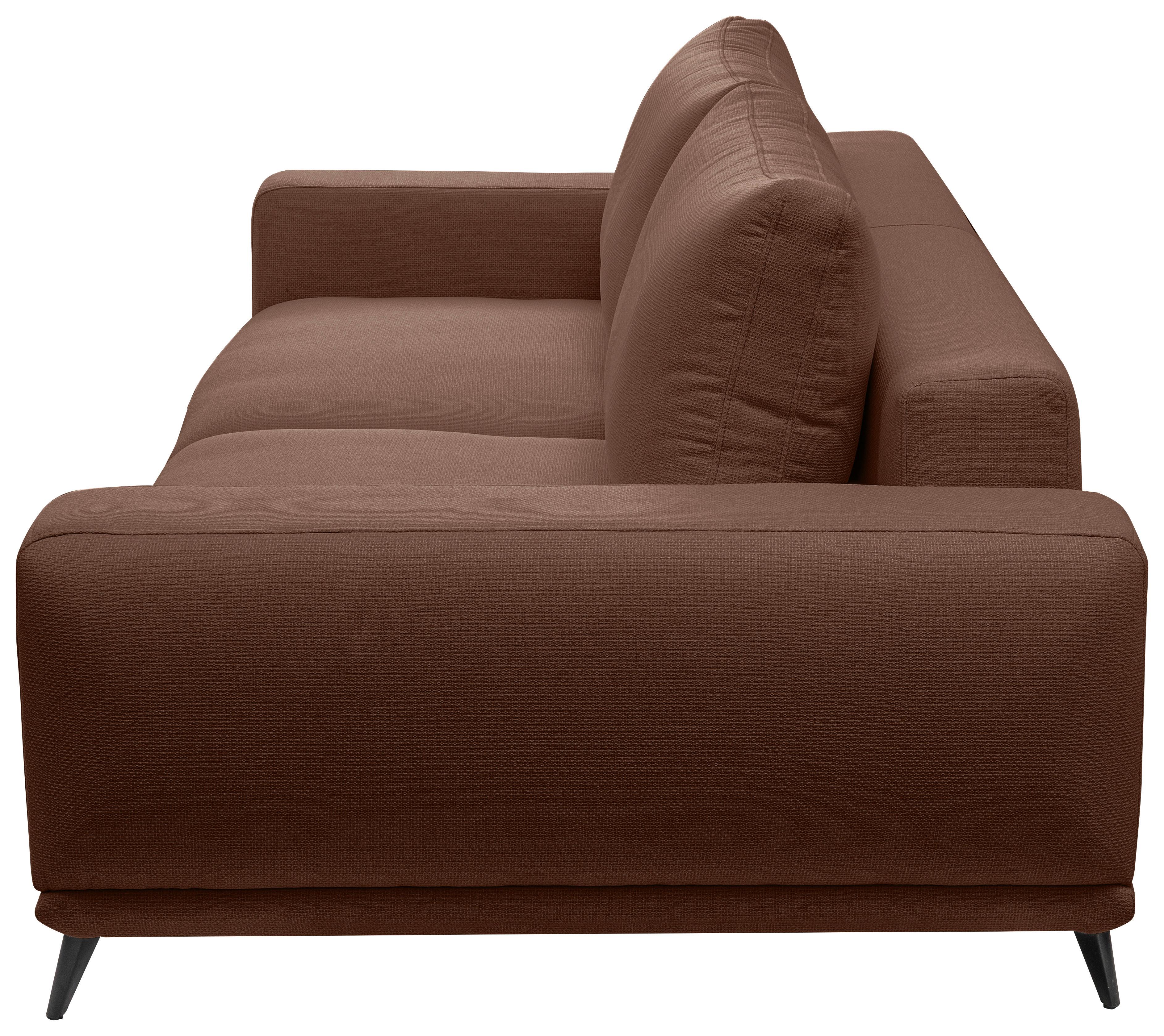 Canapea cu 2 locuri SELENE - maro, Modern, textil (202/89/115cm) - MID.YOU