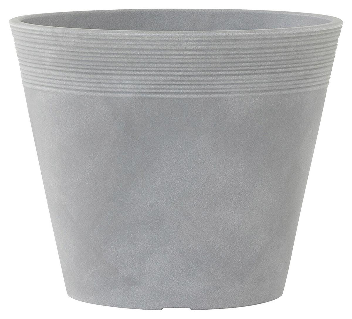 Pflanzentopf Grau - Grau, Basics, Kunststoff (48/32cm) - Siena Garden