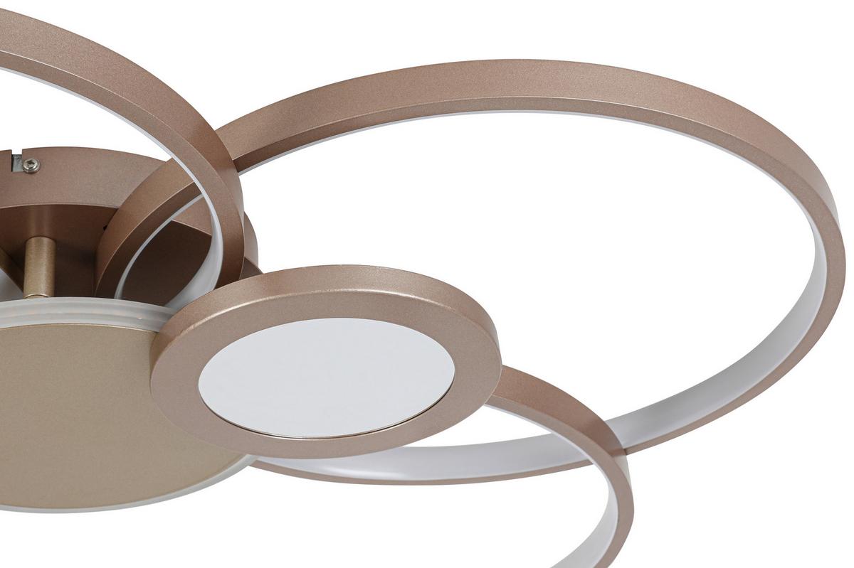 Plafonieră cu LED Genial - cappuccino/șampanie, Modern, plastic/metal (60/80/10,5cm) - Mömax