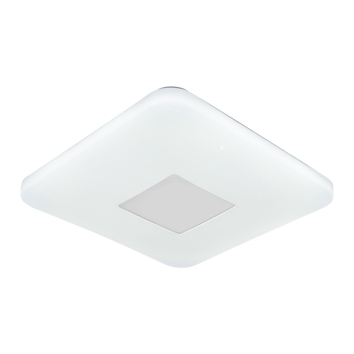 LAMPA SUFITOWA LED BETTY - biały, Modern, tworzywo sztuczne/metal (43,5/43,5/6,5cm) - Modern Living