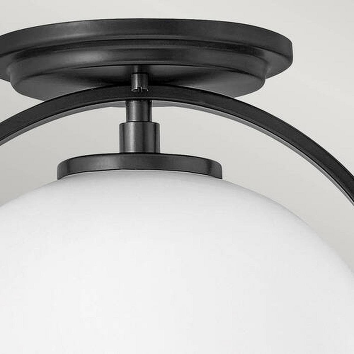 Stropna Svjetiljka Somerset - crna, Design, staklo/metal (28.2/31.8cm) - Elstead Lighting