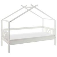 Dečji Krevet Kućica Susa - bela/prirodna boja, Konvencionalno, drvo/pločasti materijal (90/200cm) - Modern Living