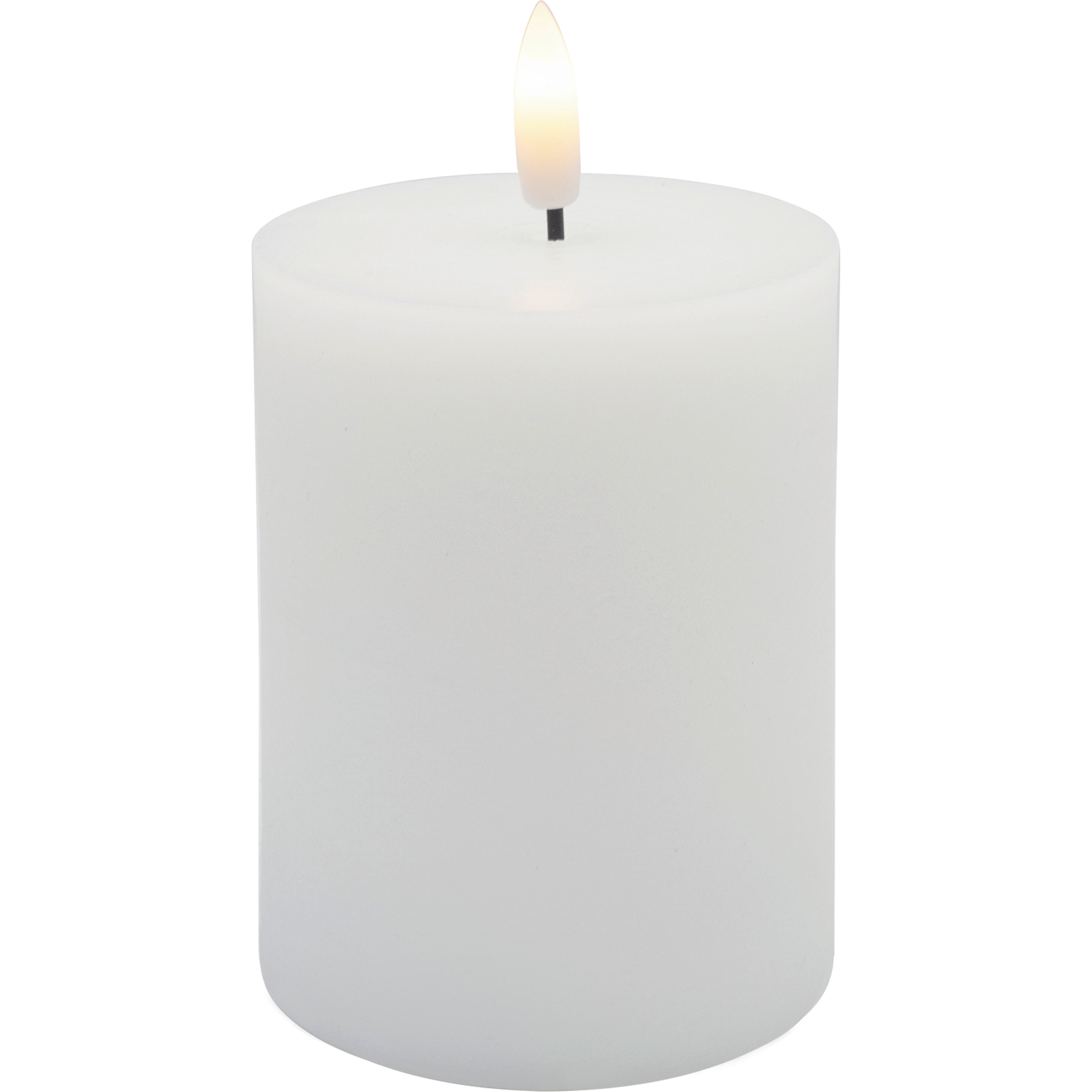 LED-LJUS FAIR - vit, plast/naturmaterial (7,5cm) - Mömax