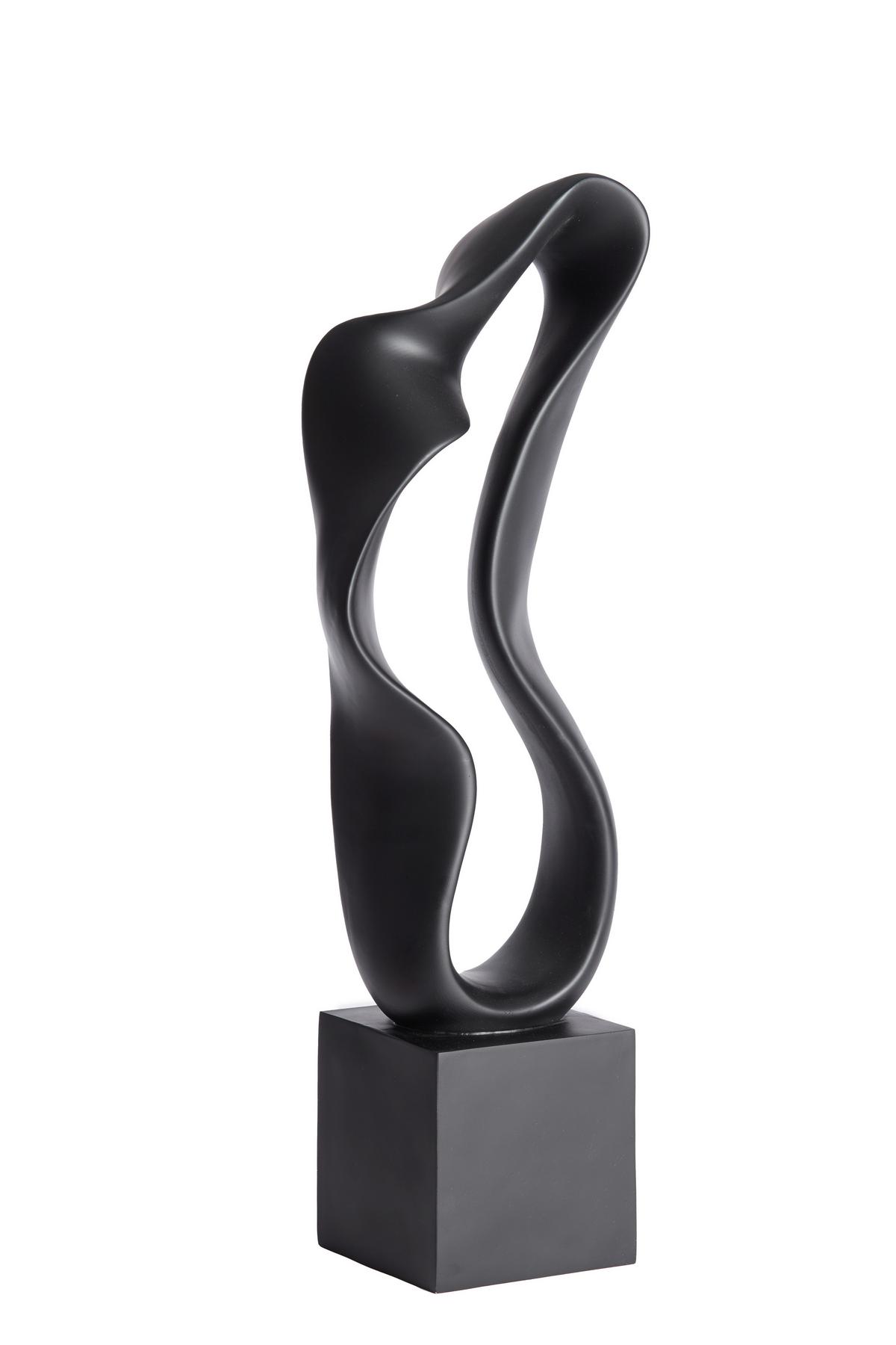 RZEŹBA 7489012 NAJAC - czarny, Basics, tworzywo sztuczne (21,5/15/69,5cm) - Light & Living