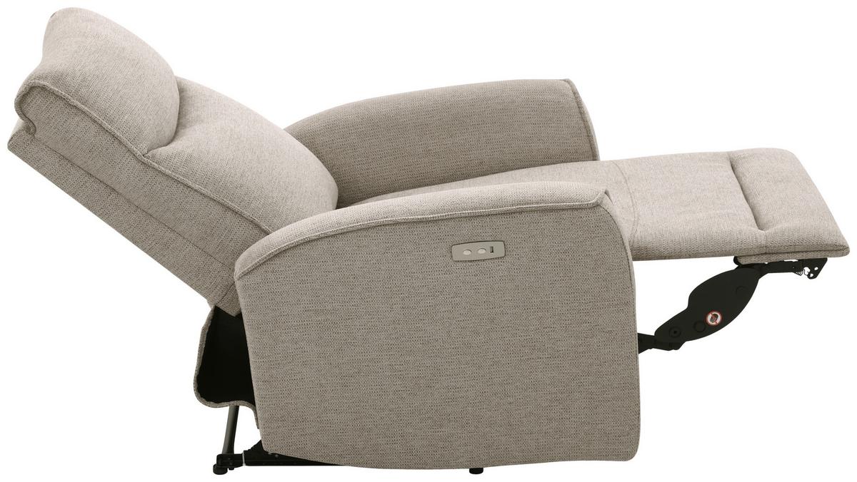 Tv Fotelj Leon, Svetlo Rjava, Relaks Funkcija - svetlo rjava/črna, Basics, kovina/umetna masa (80/102/96cm) - Ondega