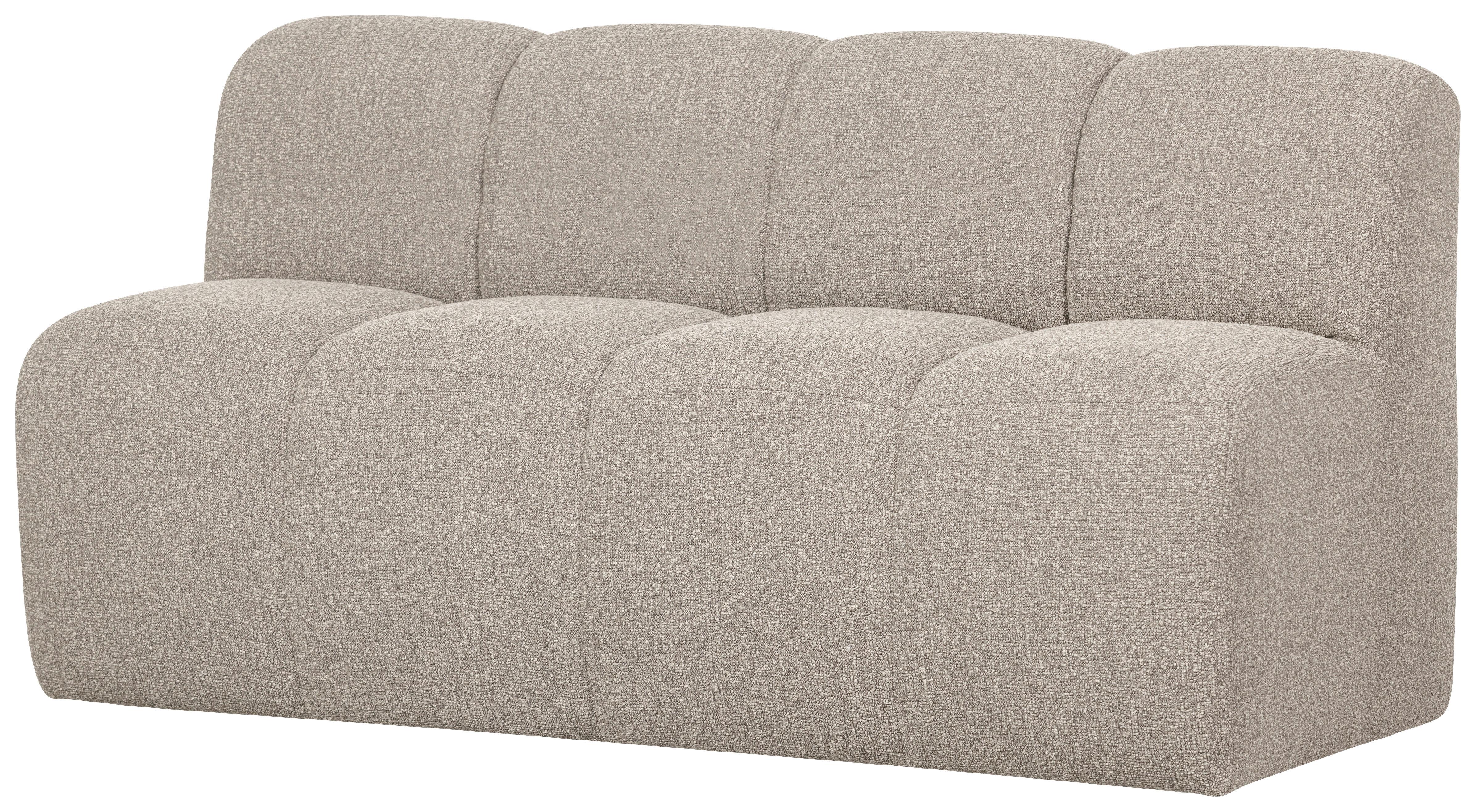 Sitzbank Mojo Beige B: 164cm - Beige/Schwarz, MODERN, Kunststoff/Textil (164/83/73cm) - Livetastic