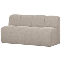 Sitzbank Mojo Beige B: 164cm - Beige/Schwarz, MODERN, Kunststoff/Textil (164/83/73cm) - Livetastic