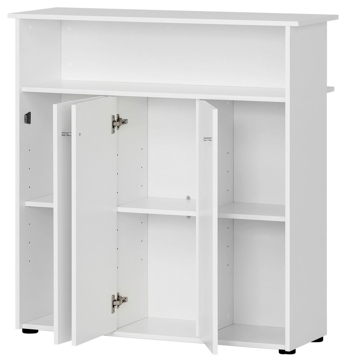 Barska Miza Serie 400, Bela - bela, Moderno, leseni material (44/107/111cm) - MID.YOU
