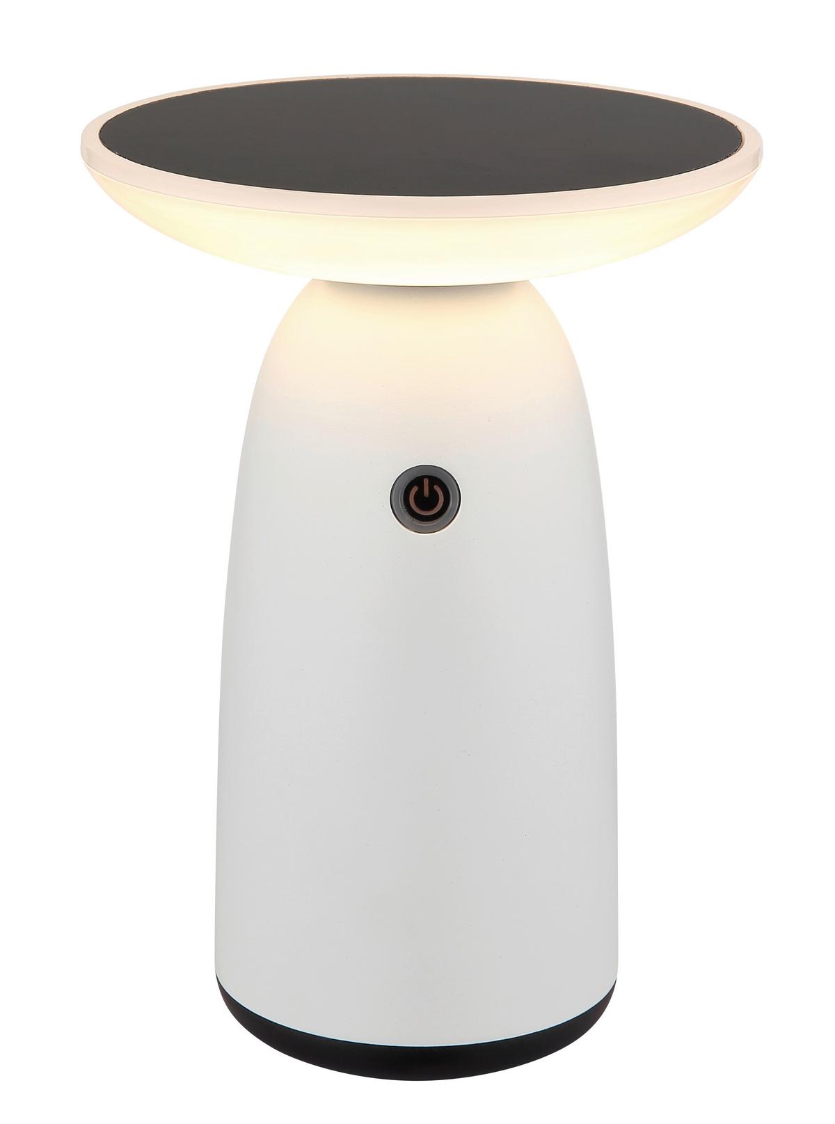 Solarleuchte 36625w  Solar - Weiss/Opal, Design, Kunststoff/Metall (16/22,5cm) - Globo