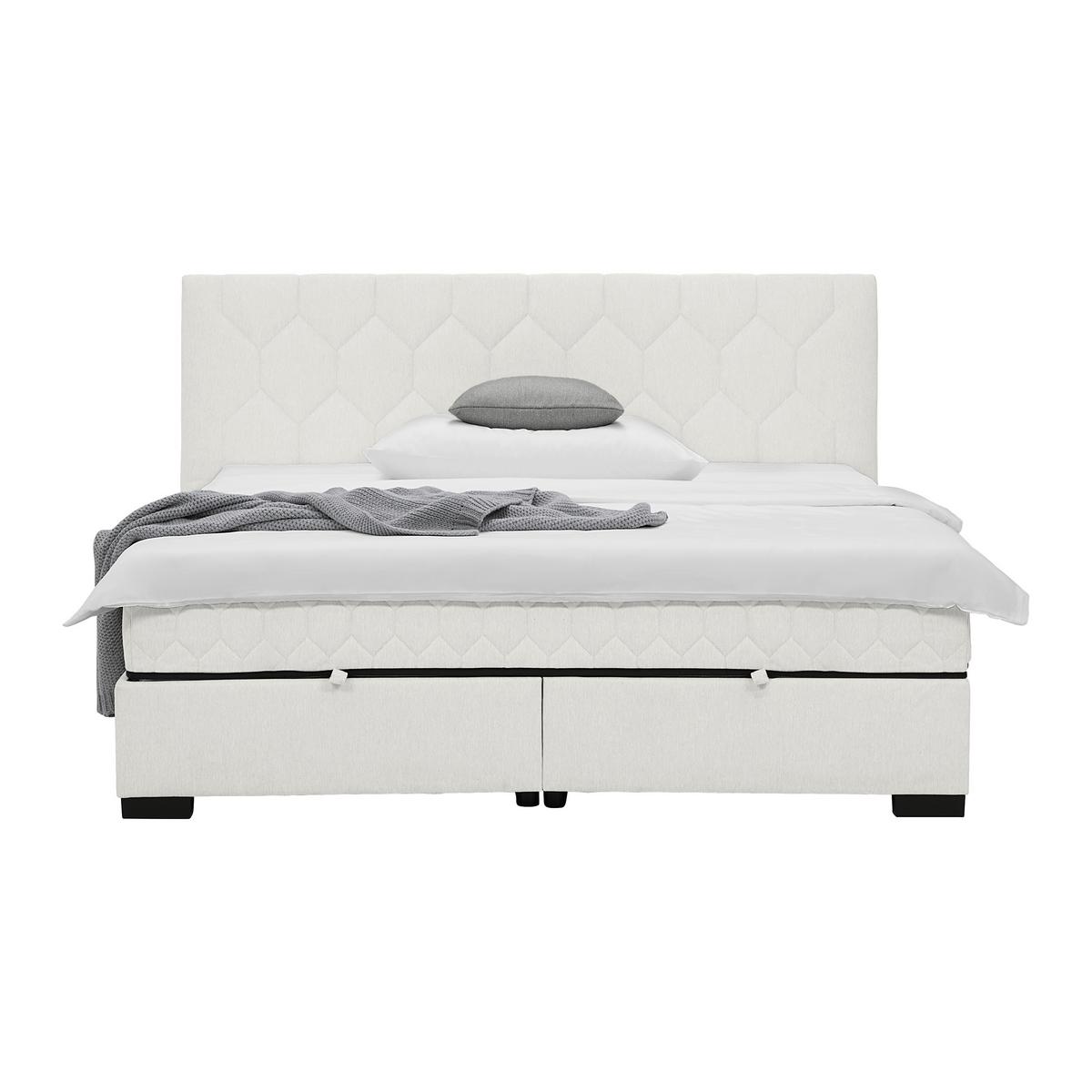 Box Krevet Maya D - crna/krem, Konvencionalno, drvni materijal/drvo (180/200cm) - Modern Living