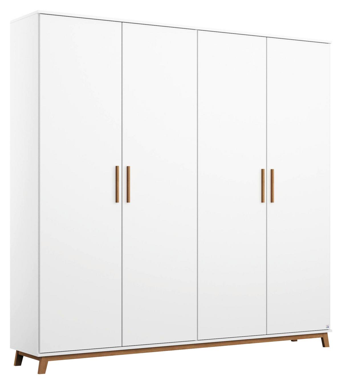 DULAP USI ROTATIVE CARLSSON - alb, Basics, material pe bază de lemn (181/203/53cm) - Modern Living