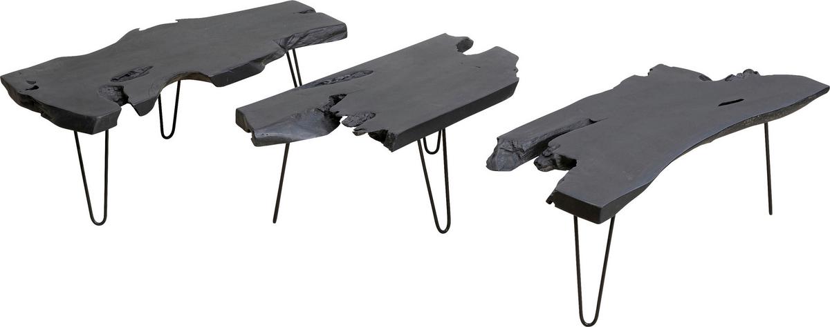 STOLIK KAWOWY ASPEN - czarny, Design, metal/drewno (100/40/40cm) - Kare-Design
