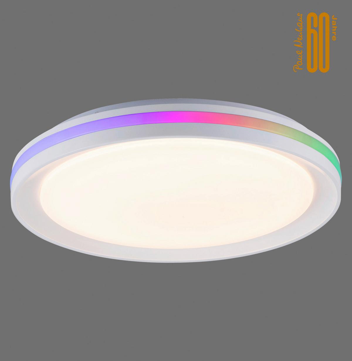 LAMPA SUFITOWA LED 15544-16 RIBBON - biały, Konventionell, tworzywo sztuczne/metal (40/6,5cm)