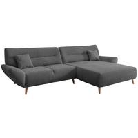 Wohnlandschaft Drago Anthrazit Chenille - Wildeiche/Anthrazit, MODERN, Holz/Textil (290/166cm) - MID.YOU