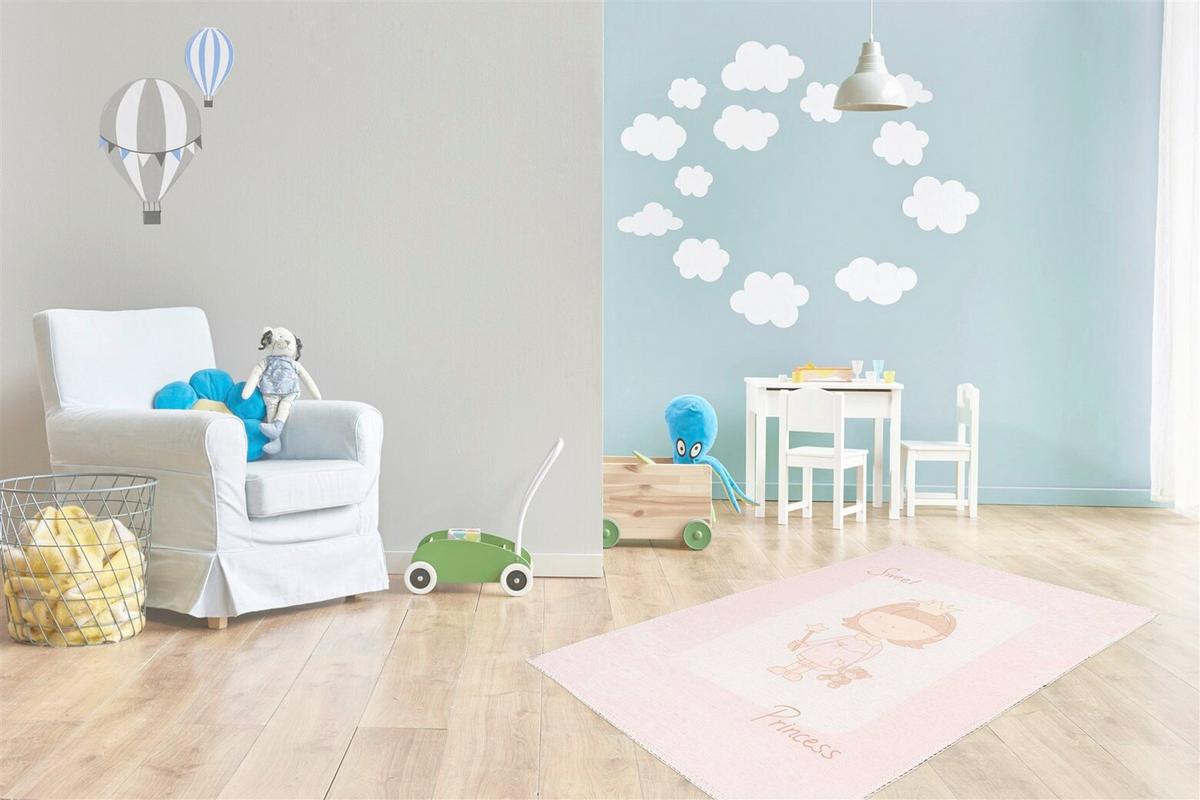 Kinderteppich Bambini 300 Rosa - Rosa, Basics, Textil (120/180cm) - Kayoom