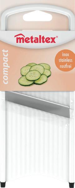 Szeletelő Uborka - fehér, műanyag/fém (8.6/21.7/1.2cm)