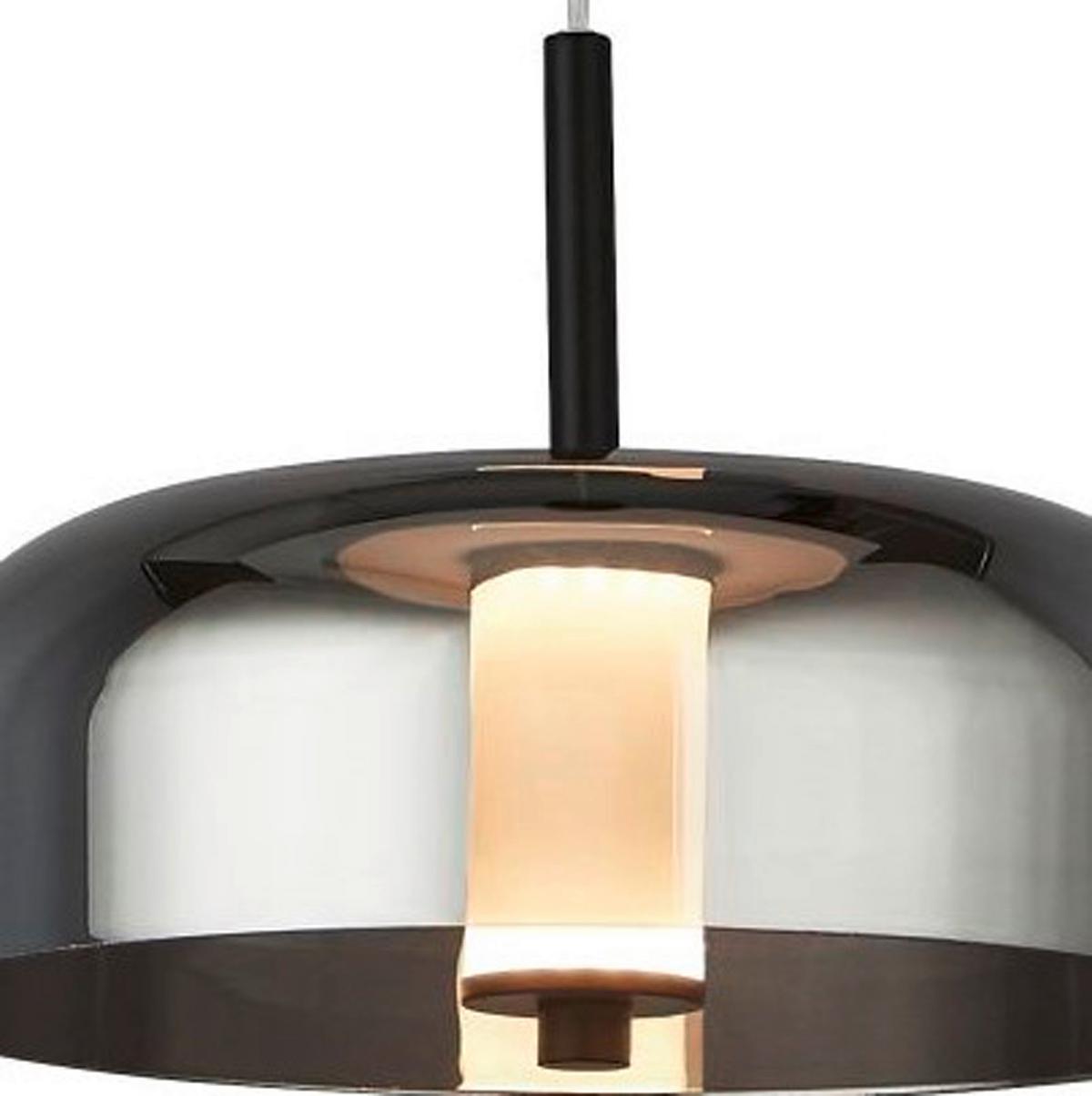 Led Függeszték 59803-1sm - fekete, Basics, üveg/fém (30/21cm)