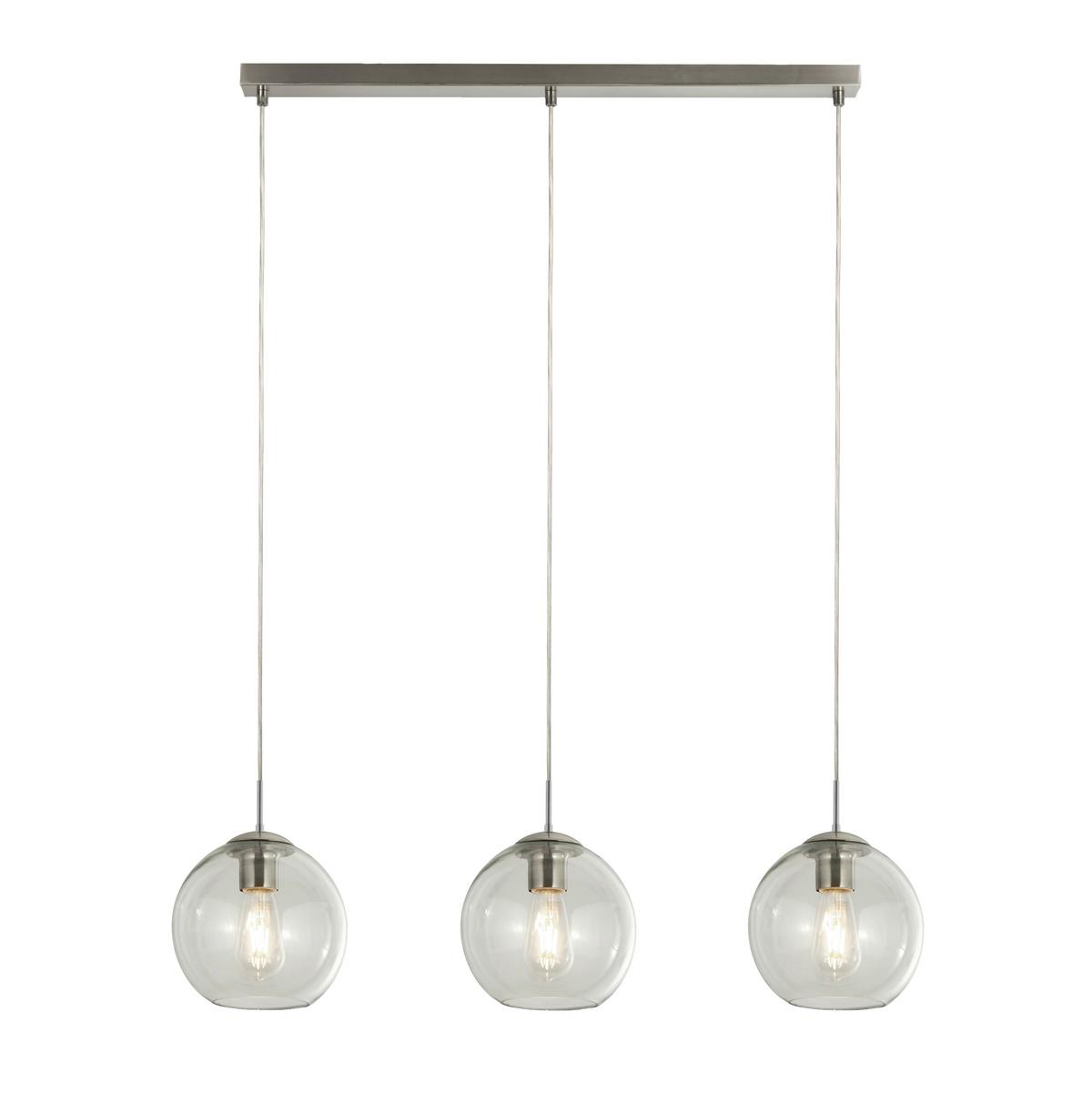 Függőlámpa Balls 1623-3cl - krómszínű, Konventionell, üveg/fém (86/20/150cm)