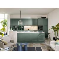 Einbauküche Frame Softlack in Dunkelgrün - Dunkelgrün, MODERN, Holzwerkstoff - Nolte Küchen