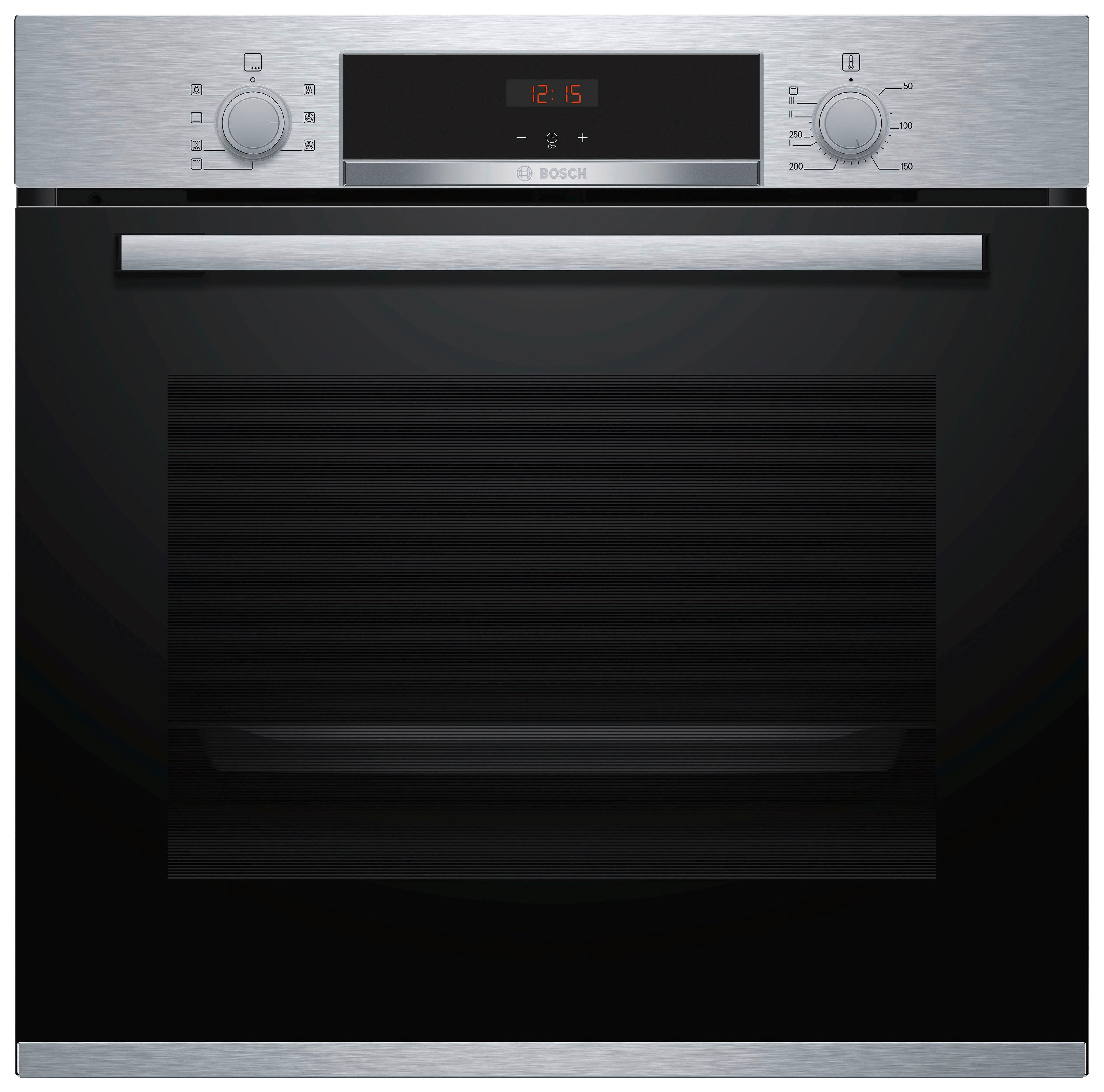 Einbaubackofen HBA533BS1 - Edelstahlfarben/Schwarz (59,5/59,4/54,8cm) - Bosch