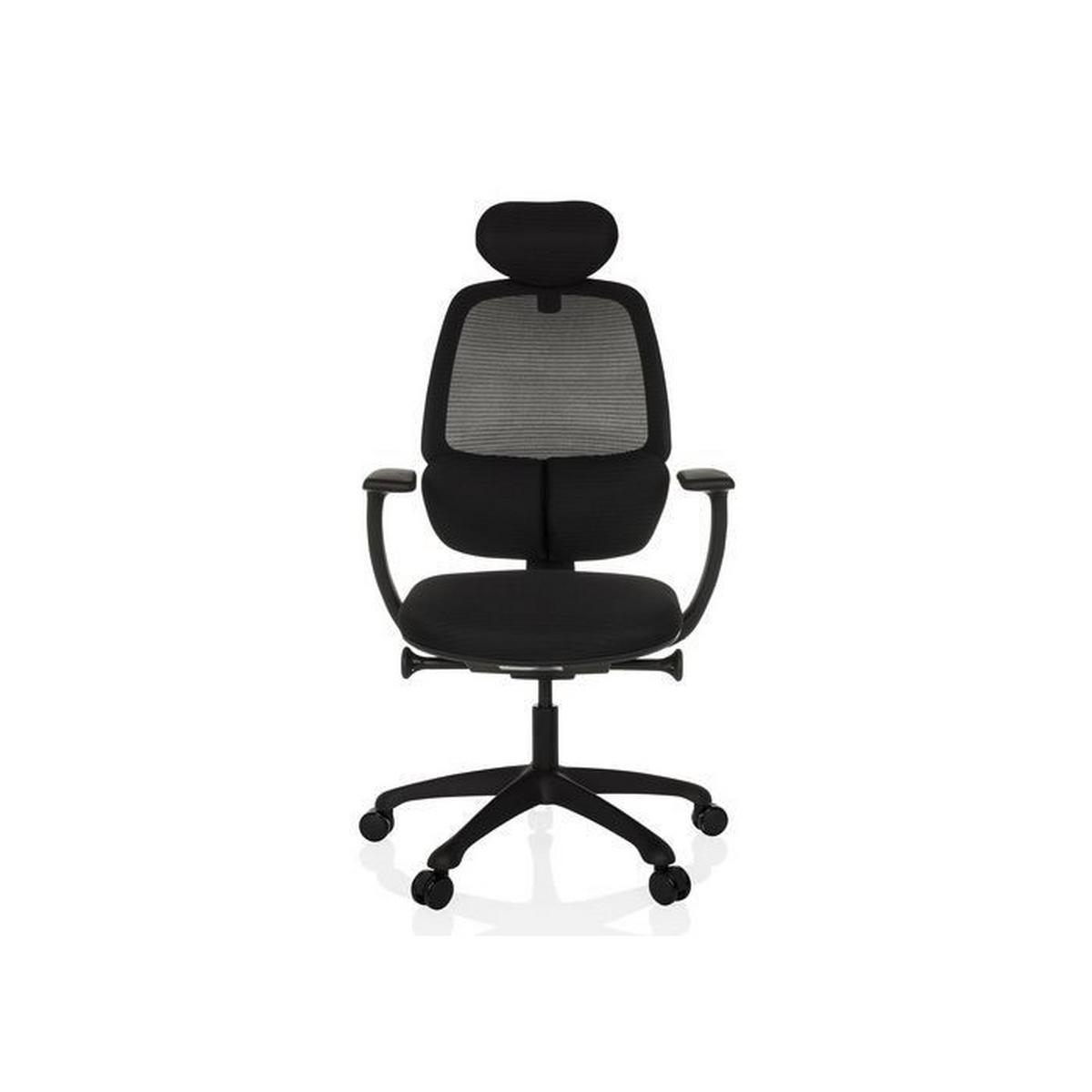 Pisarniški Stol Ri-cover, Črna - črna, Moderno, umetna masa/tekstil (66cm) - MID.YOU