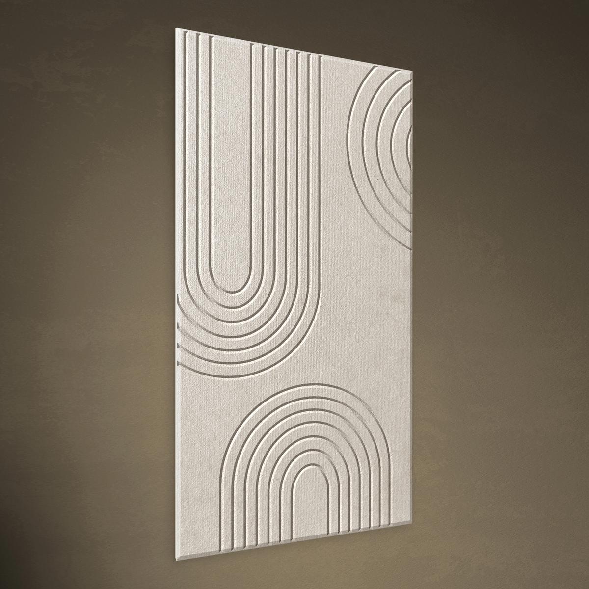 Akustikpaneel Milena Beige ca. 30x60cm - Beige, Textil (30/60cm) - Premium Living