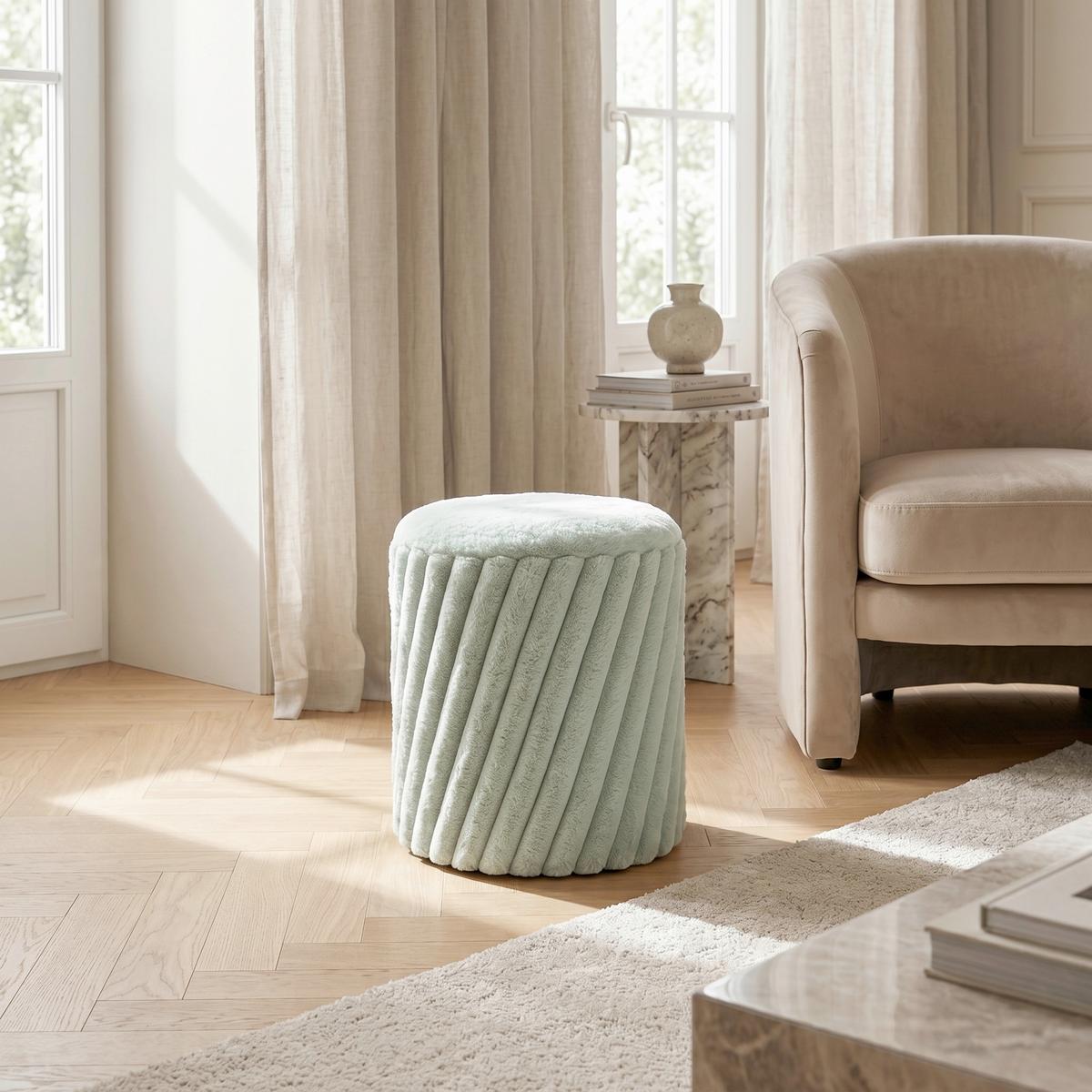 Ülőke Cady - zöld, Romantik / Landhaus, faalapú anyag/textil (37/40cm) - Mömax