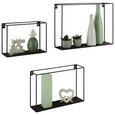 Wandboardset aus Metall, 3-teilig - Schwarz, MODERN, Metall (40/35/25/28/24/18/10cm) - Modern Living Wandboardset aus Metall, 3-teilig - Schwarz, MODERN, Metall (40/35/25/28/24/18/10cm) - Modern Living