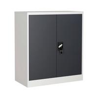 Aktenschrank Malivo - Weiss/Anthrazit, Konventionell, Metall (80/90/40cm) - MID.YOU