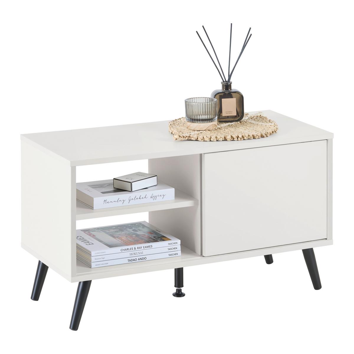 Phonotisch Move Kaschmirfarben - Kaschmir/Schwarz, MODERN, Holzwerkstoff/Metall (80/46/35cm) - Based