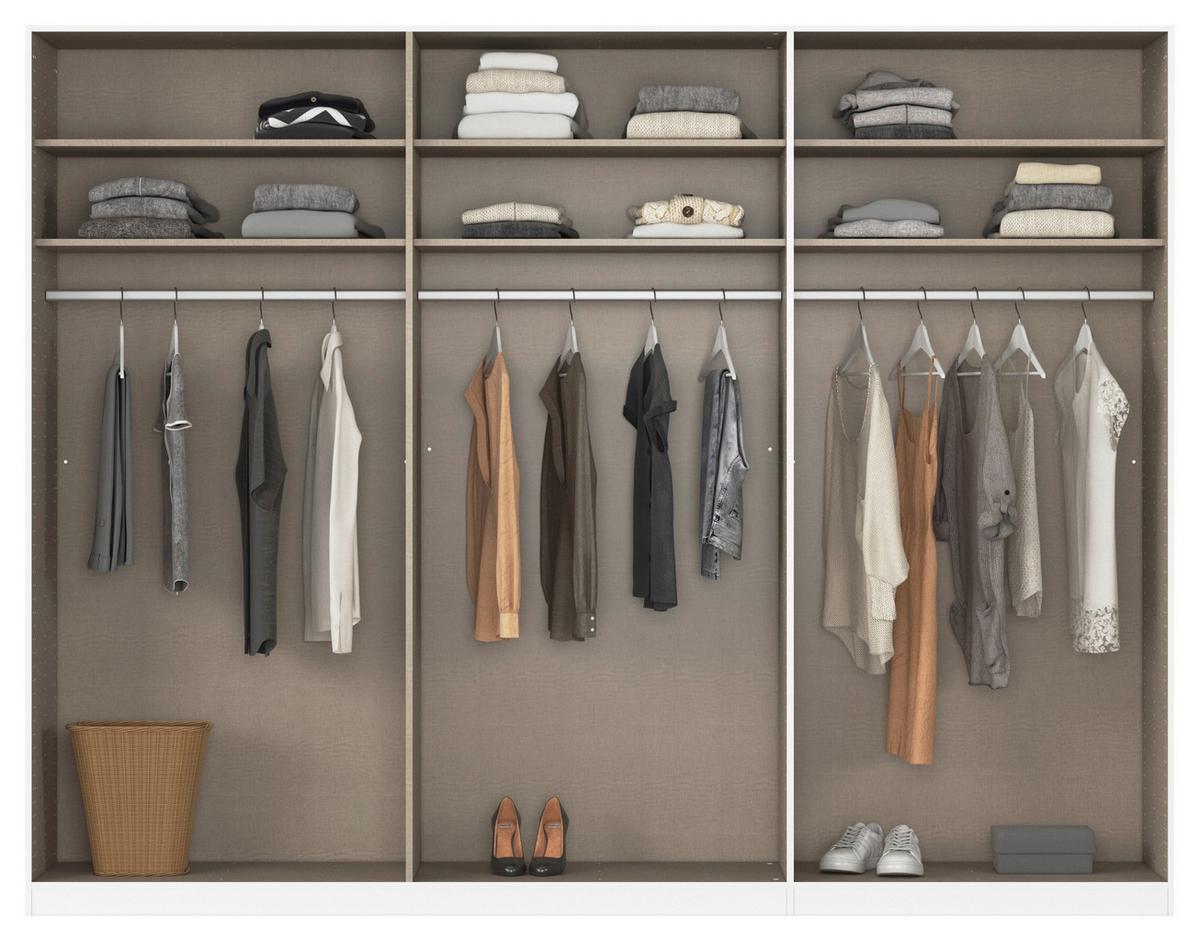 DULAP USI ROTATIVE VERSITY-D - argintiu/alb, Trend, material pe bază de lemn (271/229/54cm) - James Wood