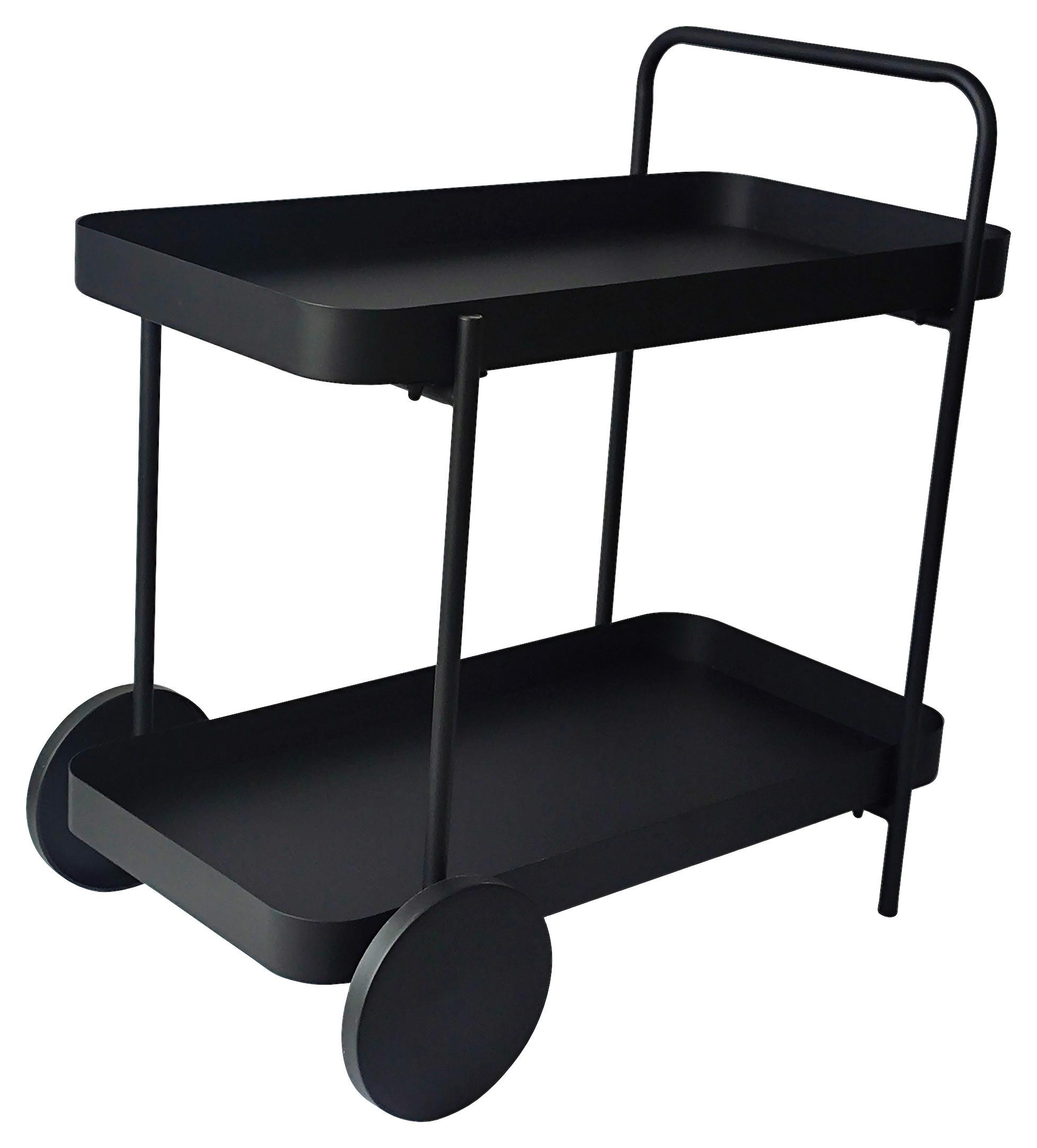 SERVERINGSVAGN DESINO -EXKLUSIV- - svart, Modern, metall (70/70/43cm) - Mömax