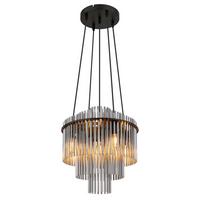 Függőlámpa 15698h2 Gorley - fekete/szürke, Basics, műanyag/Üveg (40/120cm) - Globo