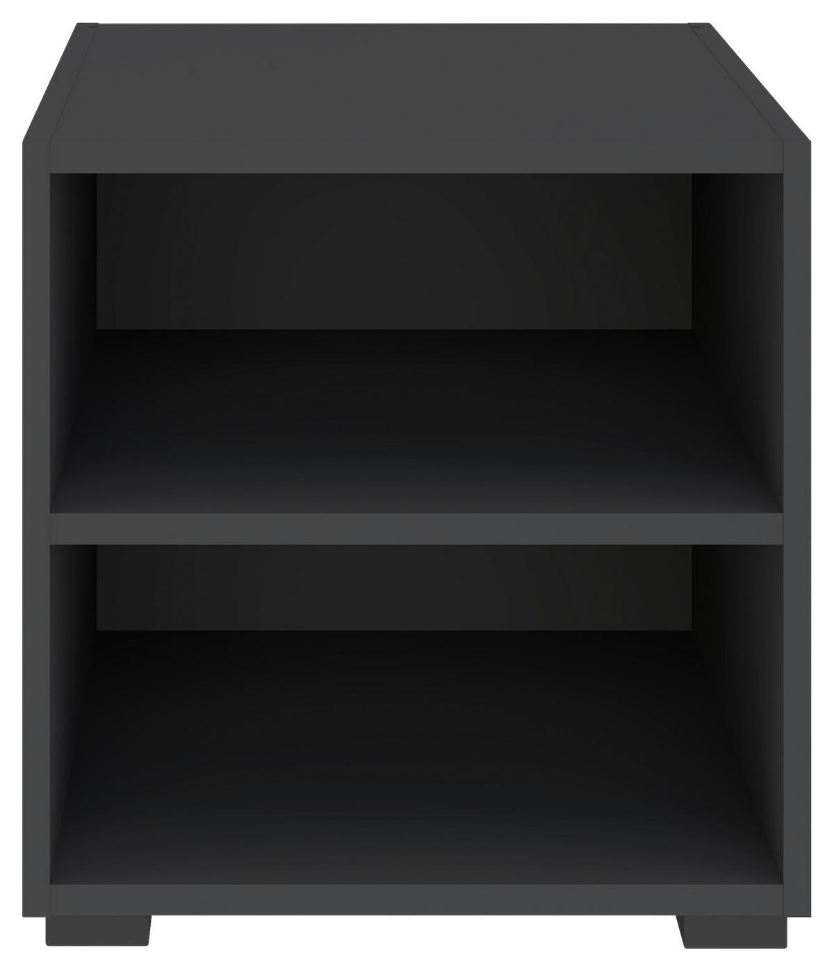 Regal Unit in Anthrazit - Anthrazit/Schwarz, Modern, Holzwerkstoff (45,6/44,8/40cm) - Based
