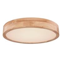 Plafonieră cu LED Rainer - alb/bej, Basics, plastic/metal (40/10,5cm) - Globo