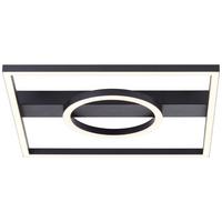 LED-Paneel Maureen Schwarz max. 24 Watt - Schwarz, Design, Kunststoff/Metall (5/40/40cm) - Brilliant